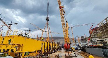Akkuyu NGS’nin 1’inci Ünı̇tesı̇ne Ait Türbin Binasında İlk Köprülü Vı̇ncı̇n Montajına Başlandı