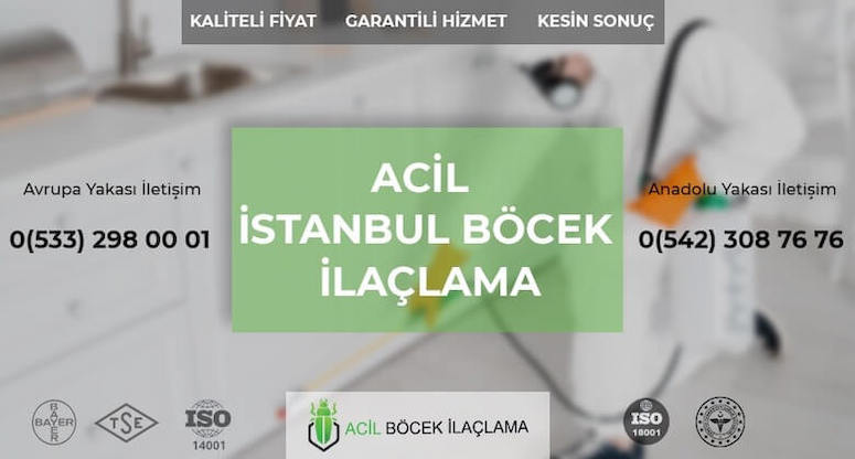 Acil Böcek İlaçlama Fiyatları